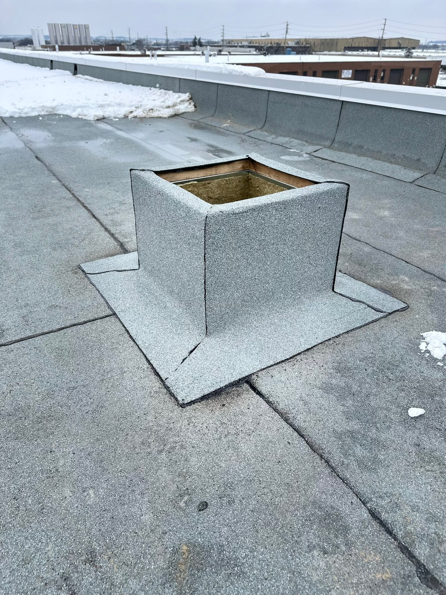 After — professional metal curb installed